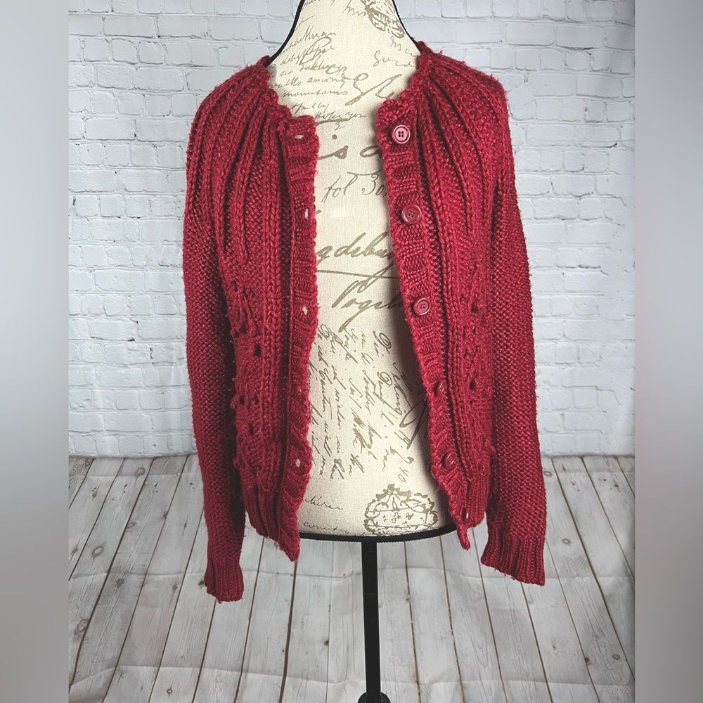 Extremely rare West Coast Connection knit button down large sweater